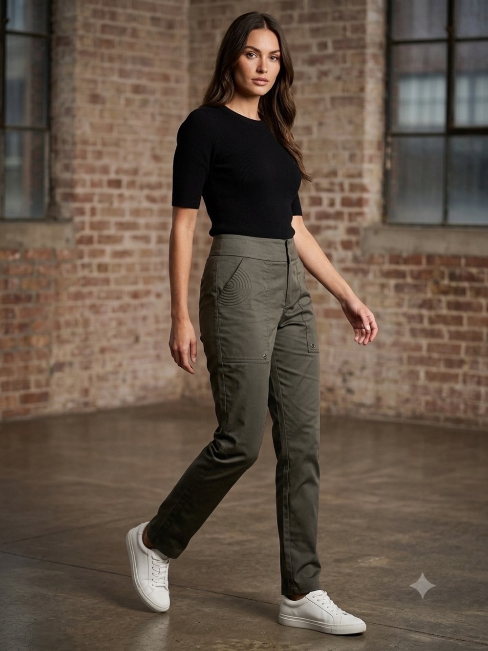 GUCCI Straight Leg Ankle Pants Made in Italy (124)